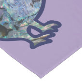 ニュージーランドキウイバードパウアシェル反復パターン ロングテーブルランナー (コーナー)