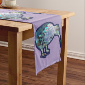 ニュージーランドキウイバードパウアシェル反復パターン ロングテーブルランナー (インサイチュ)