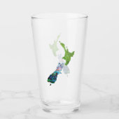 ニュージーランドキウイパウアガラス タンブラーグラス (正面)