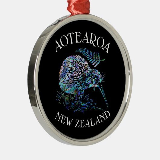 ニュージーランドキウイパウアクリスマスオーナメント メタルオーナメント (右)