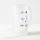 ニュージーランドキウイ フロストグラスビールジョッキ (正面右)