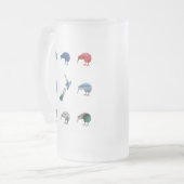 ニュージーランドキウイ フロストグラスビールジョッキ (正面左)