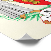 ニュージーランドコートオブアームズ詳細 ポスター (角)