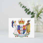 ニュージーランドコートオブアームズ ポストカード (スタンド正面)