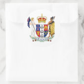 ニュージーランドコートオブアームズ ラウンドシール (バッグ)