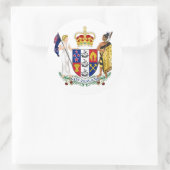 ニュージーランドコートオブアームズ ラウンドシール (バッグ)