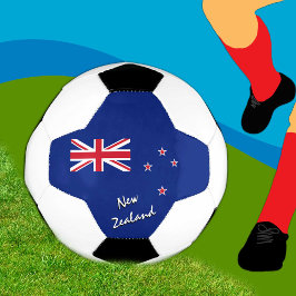 ニュージーランドサッカー&ニュージーランド国旗/スポーツ サッカーボール