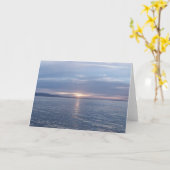 ニュージーランドサンセット カード (黄色い花)