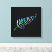 ニュージーランドシダシンプルーPAUA キャンバスプリント (インサイチュ (ウッドフロア))