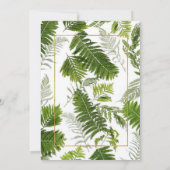 ニュージーランドシダ結婚式招待状 招待状 (裏面)