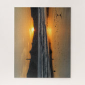 ニュージーランドジグソーパズル – カストルポイントサンライズ ジグソーパズル (縦)