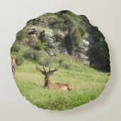 ニュージーランドスタッグ ラウンドクッション (裏面)