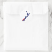 ニュージーランドステッカー ラウンドシール (バッグ)