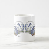 ニュージーランドスーベリーブルーペンギンスケッチ コーヒーマグカップ (中央)