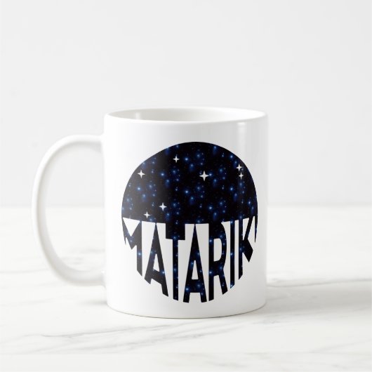 ニュージーランドセブンシスターズマオリMATARIKI 2b コーヒーマグカップ (左)