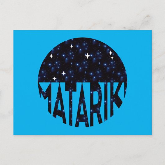 ニュージーランドセブンシスターズマオリMATARIKI 2b ポストカード (正面)