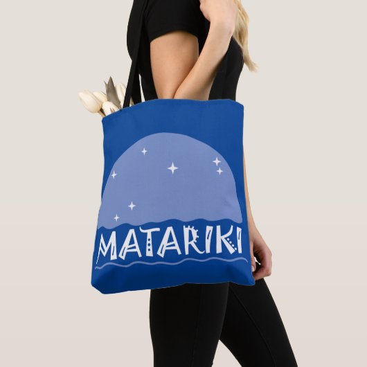 ニュージーランドセブンシスターズマトリキ1a トートバッグ (クローズアップ)