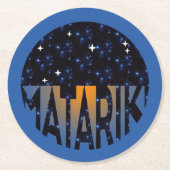 ニュージーランドセブン姉妹MATARIKI 2c ラウンドペーパーコースター (正面)