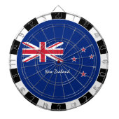 ニュージーランドダーツボード、ゲームボード、ニュージーランド国旗 ダーツボード (正面)