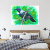 ニュージーランドチ絵画ゥイ – のアクリル キャンバスプリント (インサイチュ (寝室))
