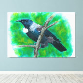 ニュージーランドチ絵画ゥイ – のアクリル キャンバスプリント (インサイチュ (ウッドフロア))