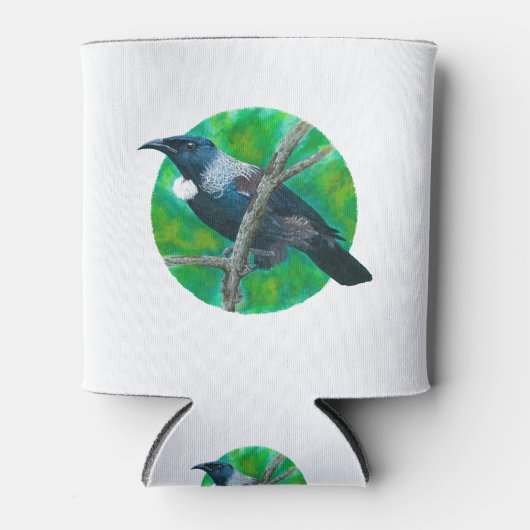 ニュージーランドチ絵画ゥイ – のアクリル 缶クーラー (正面)