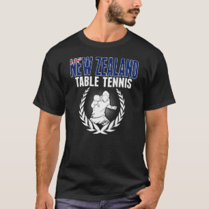 ニュージーランドテーブルテニスKiwi Ping Pongチームサップ Tシャツ