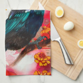 ニュージーランドトゥイバードティータオル キッチンタオル (四つ折り)