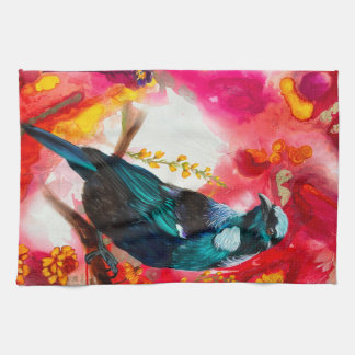 ニュージーランドトゥイバードティータオル キッチンタオル