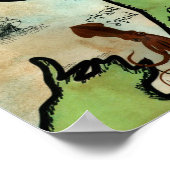 ニュージーランドトレジャーマップファンタジーノースアイランド ポスター (角)