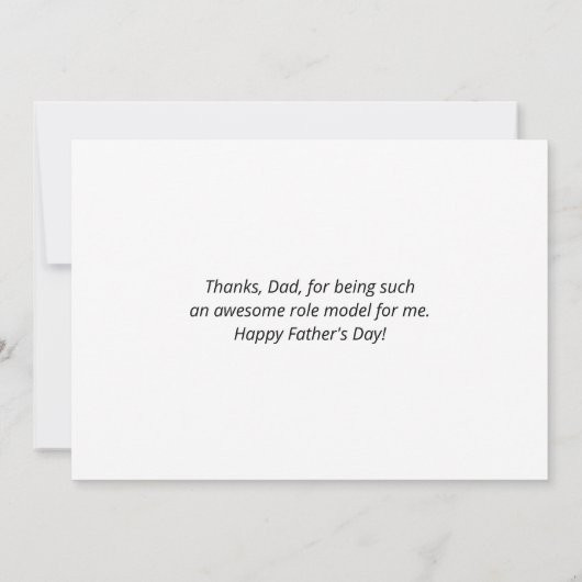 ニュージーランドハッピーファーザーズデイ素晴らしパパ カード (裏面)