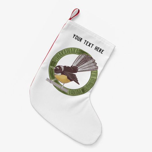 ニュージーランドバード スモールクリスマスストッキング (正面 (吊り時))