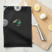 ニュージーランドパウアキウイマネー キッチンタオル (四つ折り)