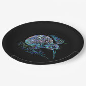 ニュージーランドパウアキウイ ペーパープレート (アングル)