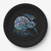 ニュージーランドパウアキウイ ペーパープレート (正面)
