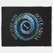 ニュージーランドパウアコルリングや輪 フリースブランケット (正面(横))