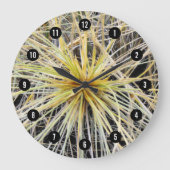 ニュージーランドビーチドゥングラススピニフェックスカスタム写真 ラージ壁時計 (正面)