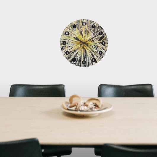 ニュージーランドビーチドゥングラススピニフェックスカスタム写真 ラージ壁時計