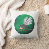 ニュージーランドファンテールバード（ピワカワカ） – クッション (ブランケット)