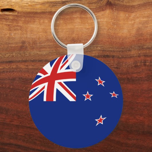 ニュージーランドフィッシュアイ国旗のキーチェーン キーホルダー (正面)