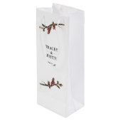 ニュージーランドフラックスフラワーワインボトル抱き枕 ワインギフトバッグ (裏面アングル)