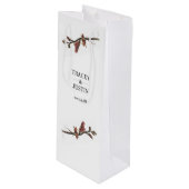 ニュージーランドフラックスフラワーワインボトル抱き枕 ワインギフトバッグ (正面アングル)