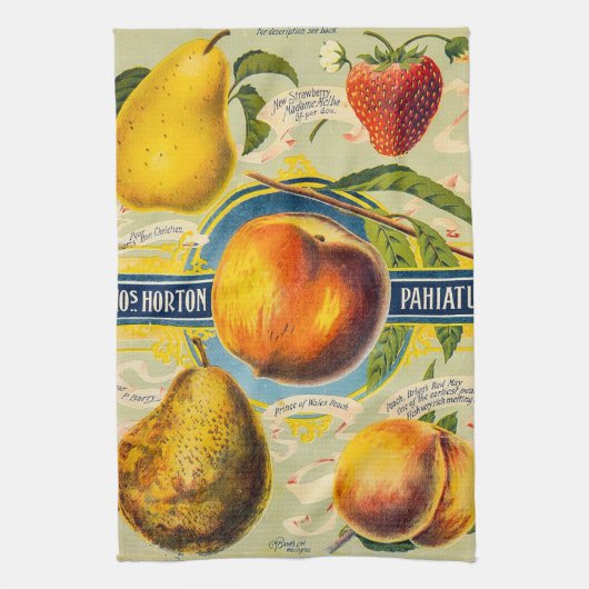 ニュージーランドフルーツ キッチンタオル (縦)
