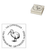 ニュージーランドベビーキウイファミリーネーム差出人住所 ラバースタンプ (押印)