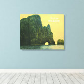 ニュージーランドホールインザロック キャンバスプリント (インサイチュ (ウッドフロア))