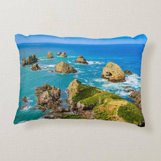 ニュージーランドポイント島 アクセントクッション (裏面)