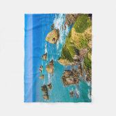 ニュージーランドポイント島 フリースブランケット (正面)