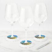 ニュージーランドポイント島 ワイングラスタグ (セット)