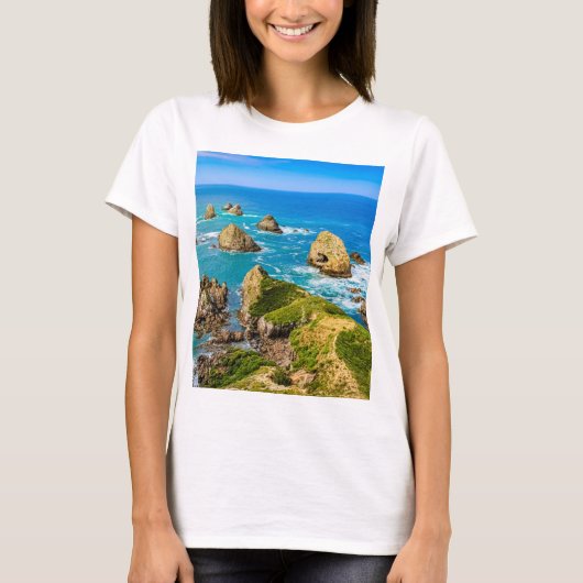 ニュージーランドポイント島 Tシャツ (正面)
