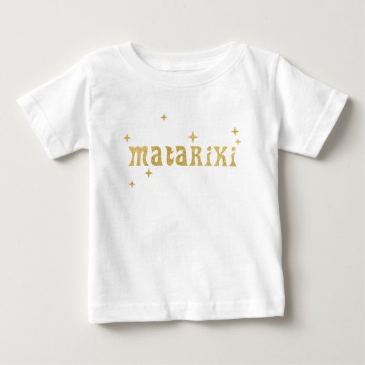 ニュージーランドマオリ語 – マタリキ星1 ベビーTシャツ (正面)